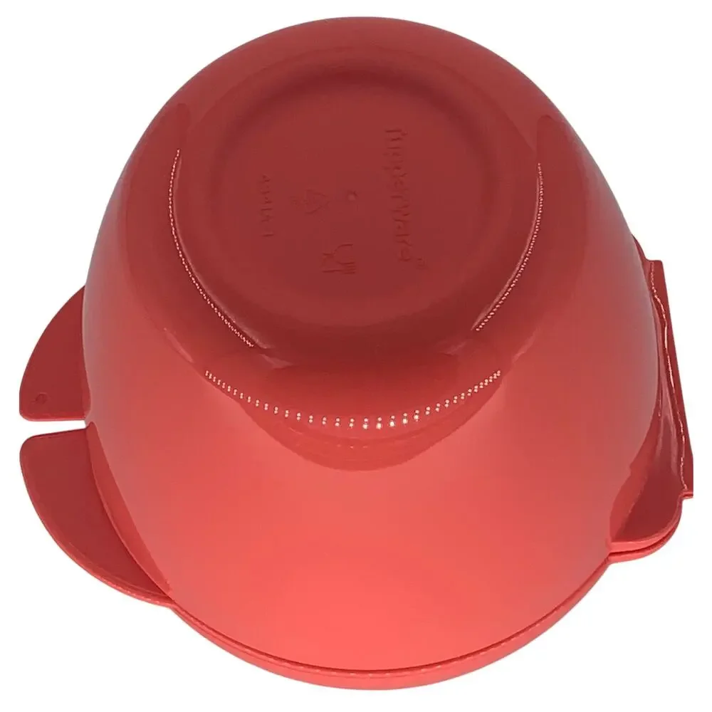 Tupperware Container Apple Shaped Red Treat Snack With Hinged Lid Forget Me Not
